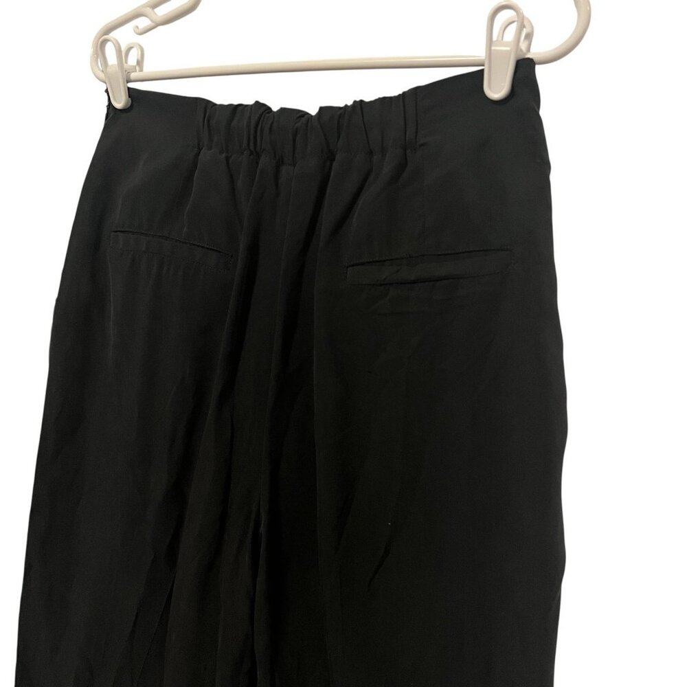Anthropologie Women’s Pants Small Size Black Elastic Waist Pockets High Rise - Picture 11 of 12
